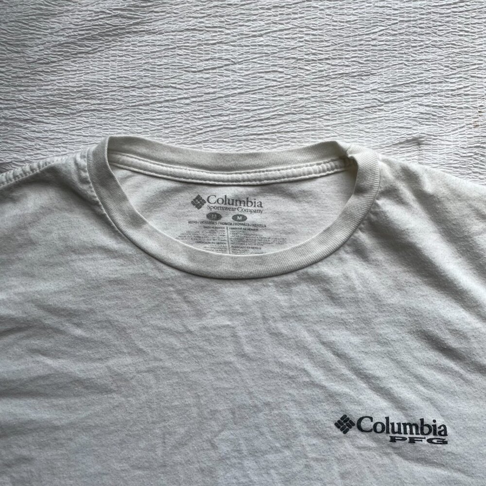 Columbia PFG Fishing American Flag Saltwater Fishing T-Shirt Size Medium - Picture 5 of 5